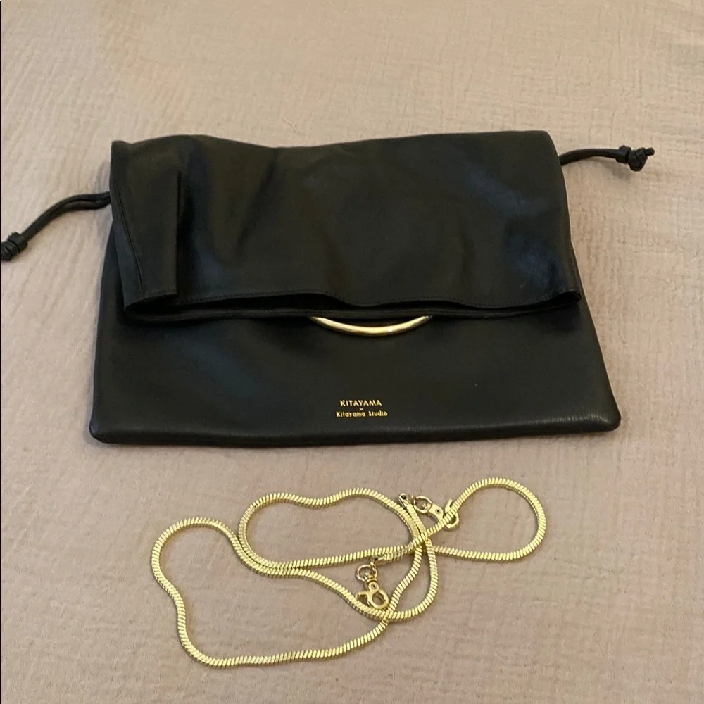 KITAYAMA BY KITAYAMA STUDIO Black Leather Crossbody Bag